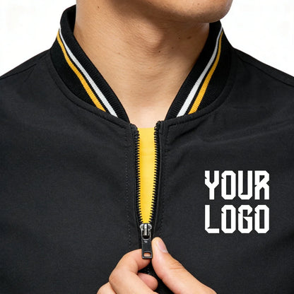 2026 fashionable slim-fitting men's jacket, windproof and comfortable autumn coat, can be customized with pictures or text