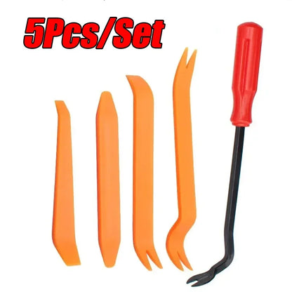 19/11/5PCS Auto Dismantle Tools Kit - Easy-to-Use Plastic Pry Tool Set for Car Door Clips, Radio Panels & Audio Repair