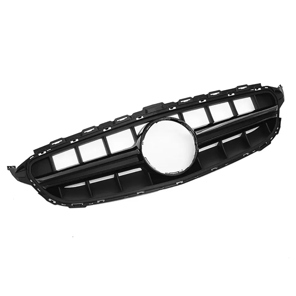 XVIP GTR Style Front Racing Grille For Mercedes Benz C-Class W205 2015-2018 C180 C200 C300 Chrome Diamonds Style Bumper Grilles