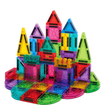 42 Pcs Magnetic Building Blocks, Kids Toy, Magnetic Tiles. Safe ABS Material Travel Pack Halloween Christmas Birthday Gift