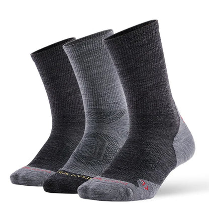 1/3 Pair ZEALWOOD Merino Wool Running Socks Men's Women's Outdoor Trekking Hiking Cushion Sports Socks Compression Breathable