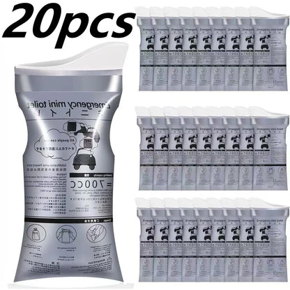 Disposable Urine & Vomit Bags, 700ML Portable Urinal for Women/Men, Emergency Travel, Camping, Traffic Jam, Pregnant, Patient