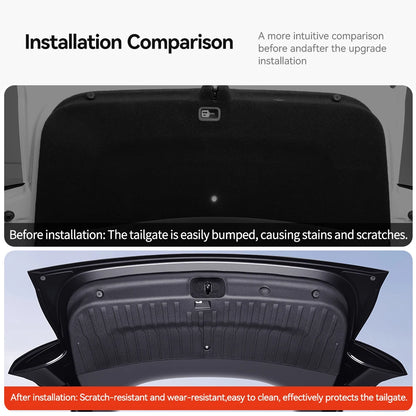 YZ For Tesla Model YL TPE Trunk Tailgate Guard Pad Trunk Protective Anti-dirty Pad Waterproof Backplate Protective Pad