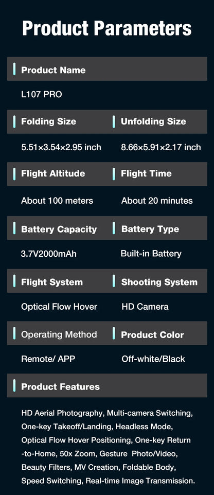 FPV 8K 3-Camera RC Drone Professional Quadcopter Aircraft Gesture Shooting Brushless 360° Roll Optical Hover Helicopter Toy Gift