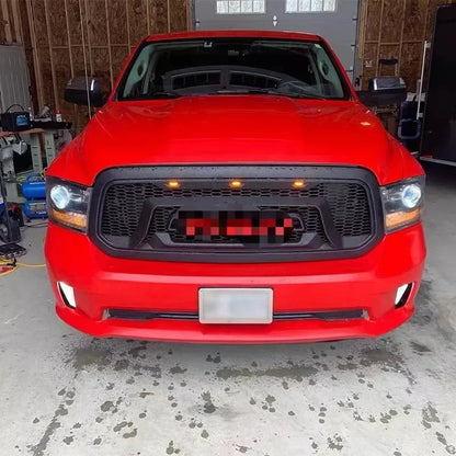 Raptor Style Front Mesh Grill Racing Grille Bumper Mask Replacement Grid For Dodge Ram 1500 2013-2018 Air intake grille