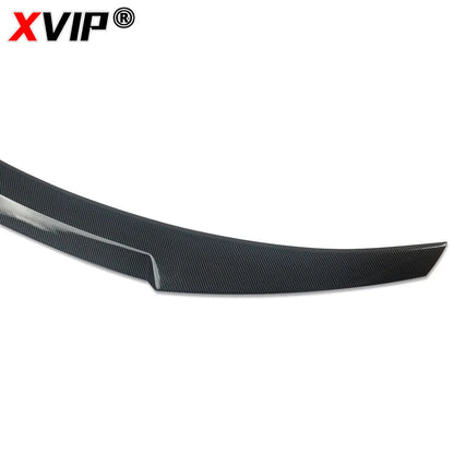 XVIP Glossy Black Glossy Carbon Fiber M4 Style Rear Spoiler Wing For BMW 2-Series F22 M2 F87 2014-2020