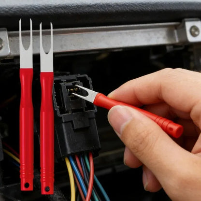 Red Terminal Removal Tool Kit Electrical Connector Pin Removal Auto Automatic Transmission Cable Plug Removal Tool Accessories