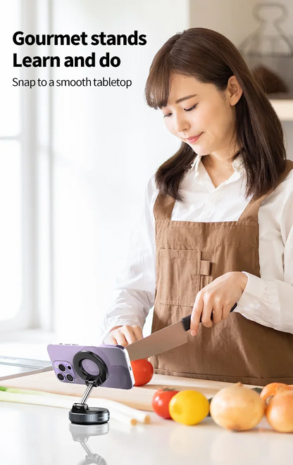 Magnetic Vacuum Phone Bracket 360° Adjustable Holder Strong Suction Cup Navigation Design Stand Holder For Car Universal 2026