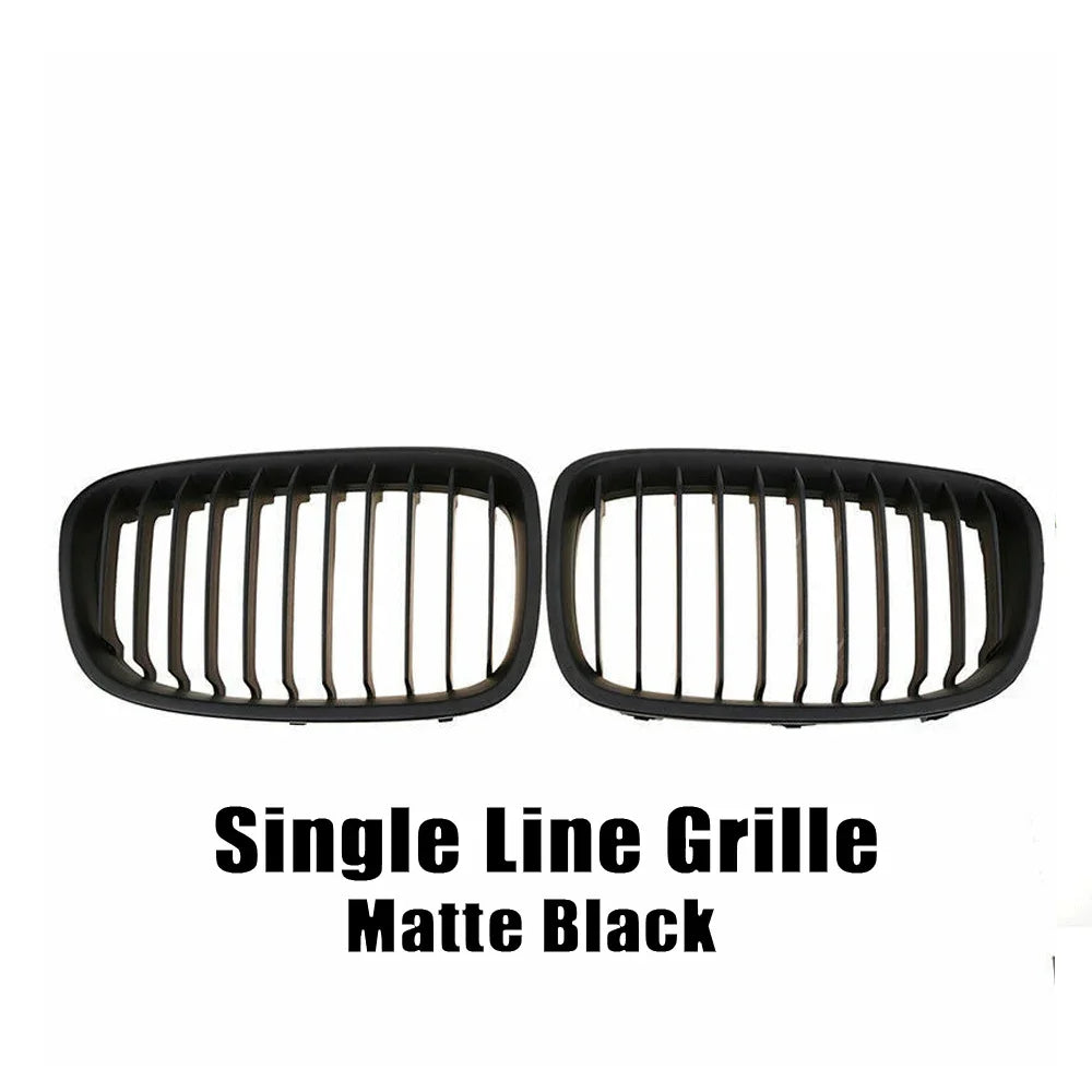 XVIP Car Front Grille Grills Gloss Black for BMW 1 Series F20 m140i 118d F21 2012-2014 Front Diamonds Style Grille Accessories