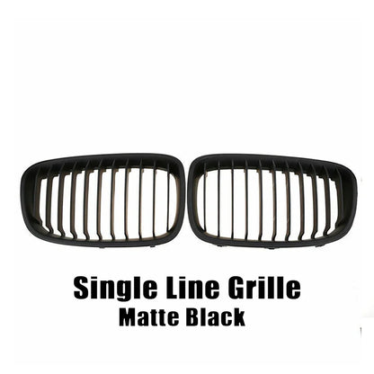 XVIP Car Front Grille Grills Gloss Black for BMW 1 Series F20 m140i 118d F21 2012-2014 Front Diamonds Style Grille Accessories
