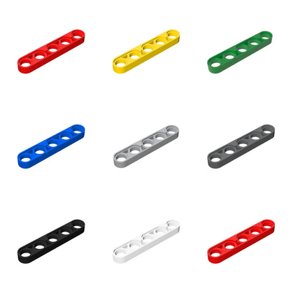 100PCS 32017 Liftarm Thin 1 x 5 Bricks Toys For Technical MOC Buildings Blocks Compatible High-Tech Gift