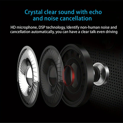 Wireless Bluetooth Hands-Free Car Kit with Sun Visor Speakerphone for Multi-Point Calls