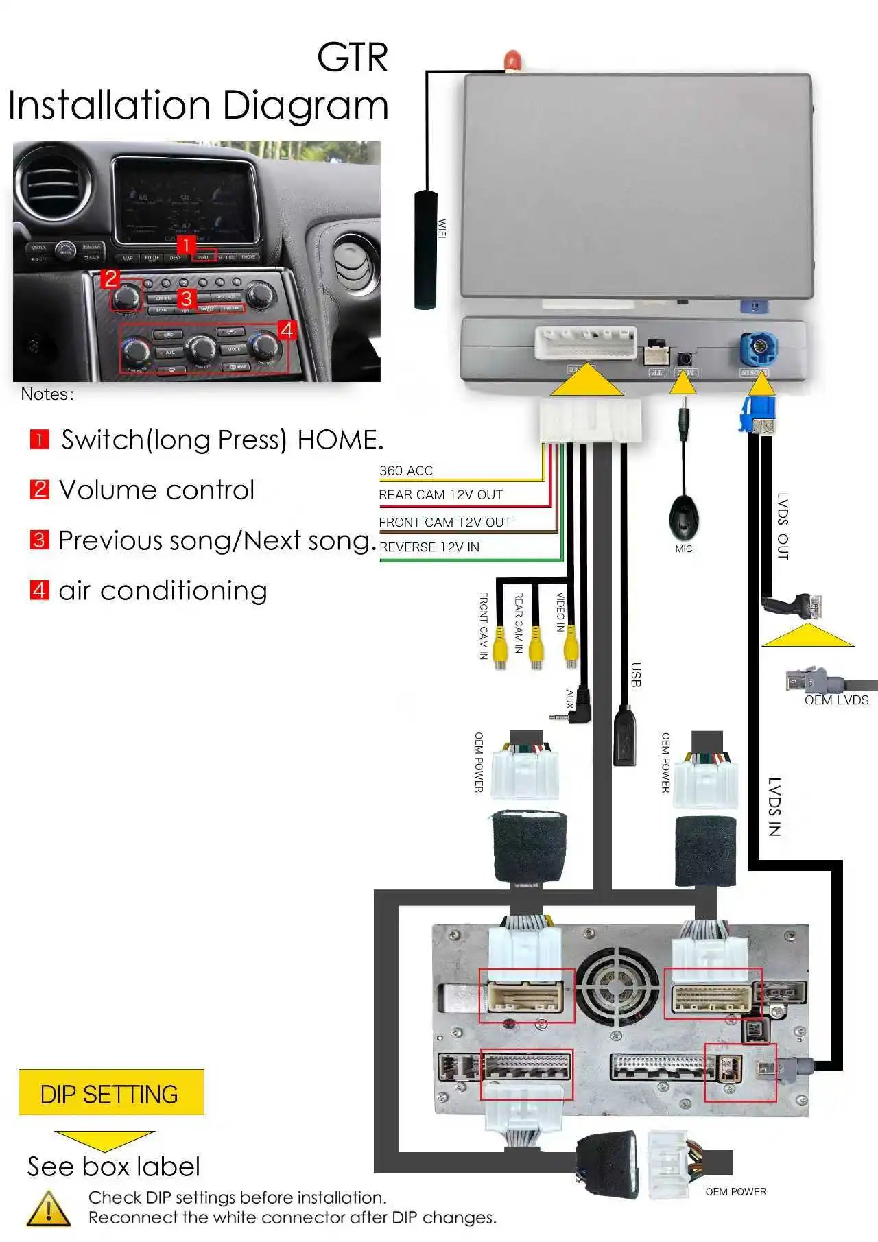 Wireless CarPlay Module For Nissan Pathfinder 2013-2019 QX60 QX70 QX80 Android Auto Car Play