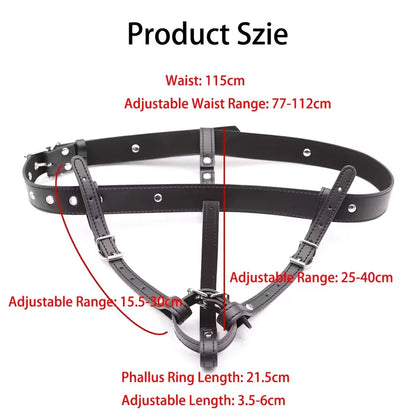 Women Bdsm Bondage Restraints Harness Erotic Sex Toy Forced Orgasm Belt Female Chastity Belt Wear Fixing Trap Strapon Underwear