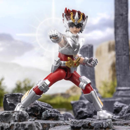 Original Blokees Gold Saint Action Figure Champion Saori Kido Seiya Mu Aiolia Assembly Figure Children Toys Birthday Gift