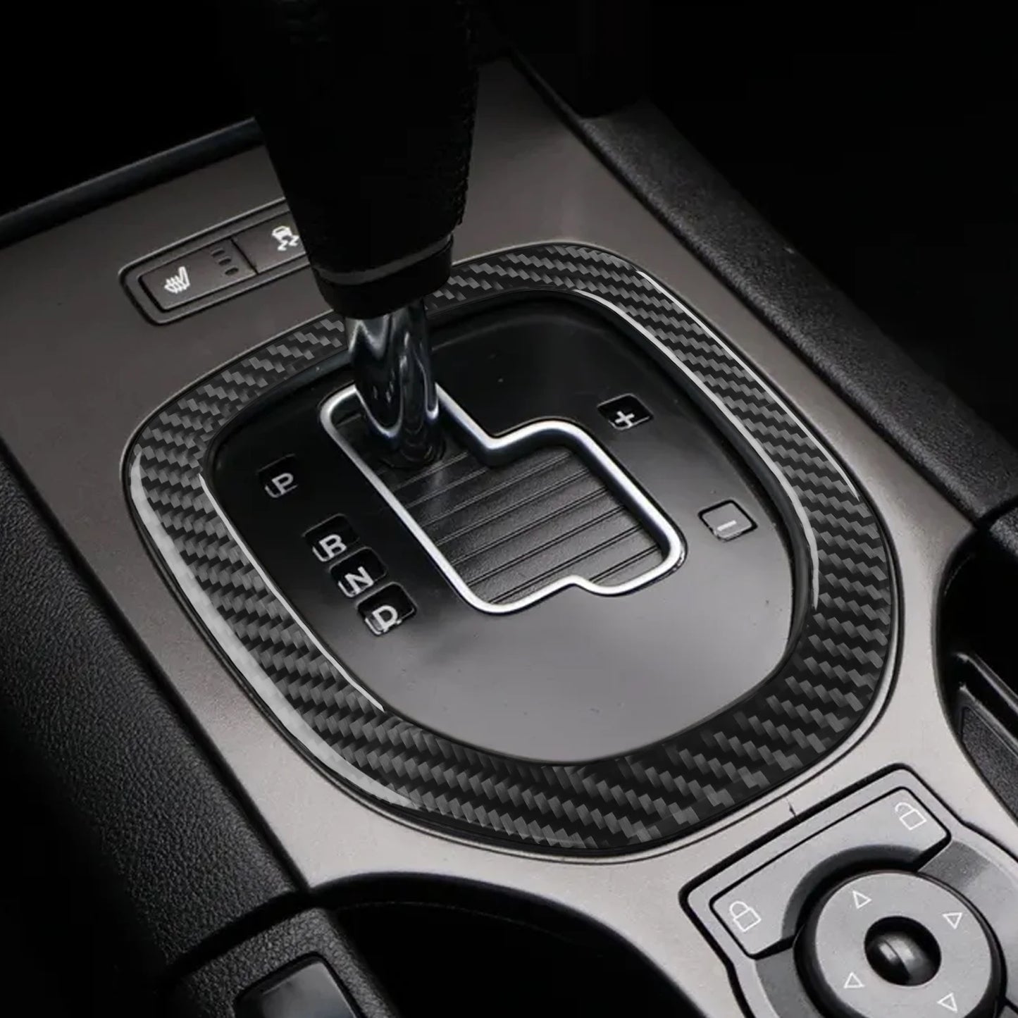For Pontiac G8 2008-2009 For Holden Commodore 2006-2012 Carbon Fiber Gear Shift Frame Panel Trim Cover Car Accessories Sticker