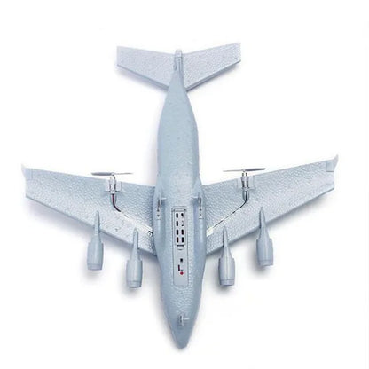 C-17 RC Drone DIY Aircraft Transport Aircraft 373mm Wingspan EPP RC Drone Airplane 2.4GHz 2CH 3-Axis Aircraft Toy for Children