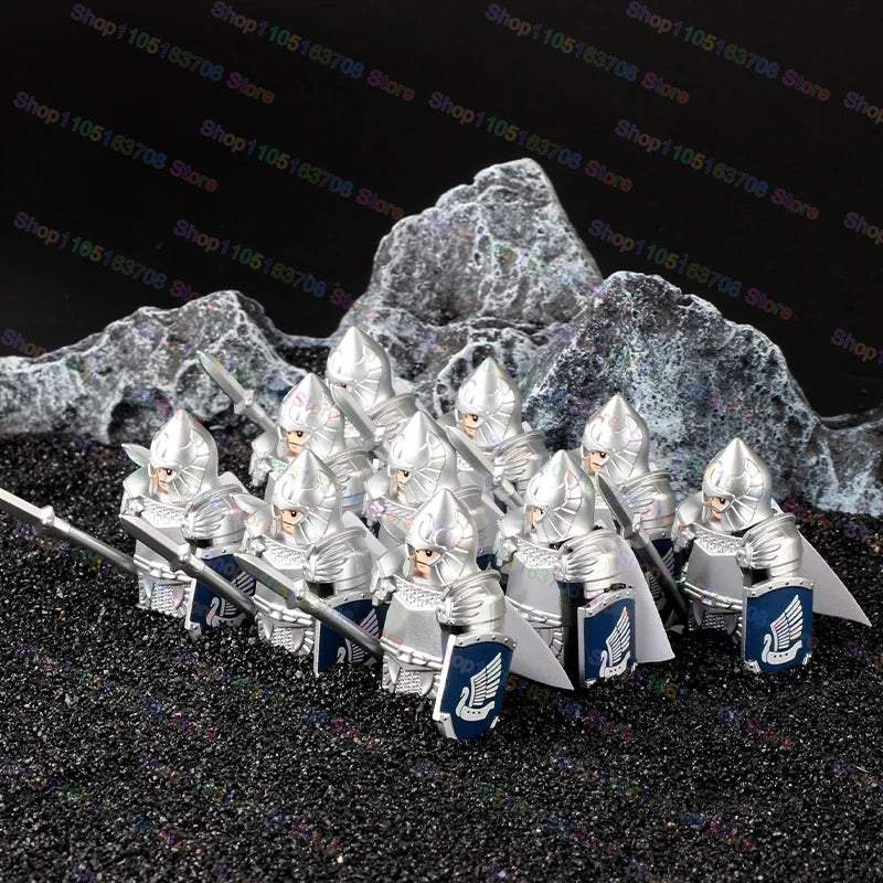 Medieval Knights Building Blocks Warrior Soldiers Crusaders Hospital Teutonic Knight Legion Figures Block Toys Accessories