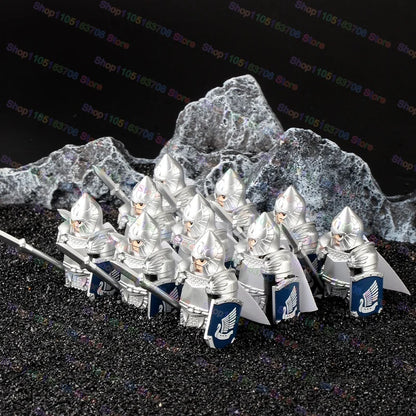 Medieval Knights Building Blocks Warrior Soldiers Crusaders Hospital Teutonic Knight Legion Figures Block Toys Accessories