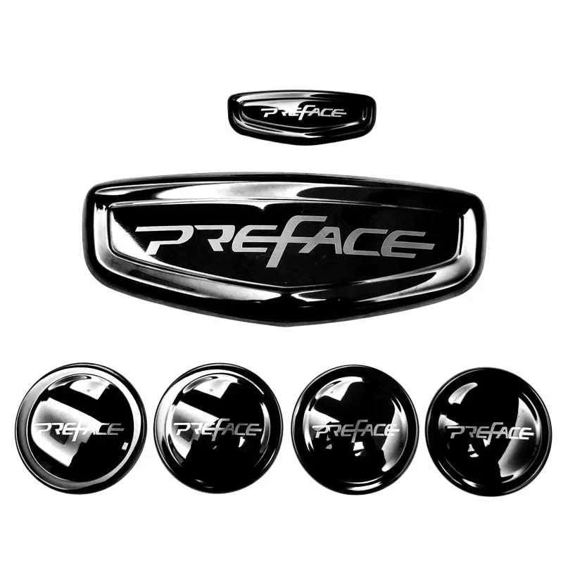 For Geely Preface XingRui L 2020-2024 Front and Rear Car Logo Steering Wheel Wheel Logo Automotive Parts