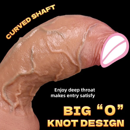 Realistic Anal Silicone Dildo Soft Huge Penis Suction Cup Vagina Adult Masturbator Cock Big Dick Butt Plug Sex Toys For Woman18+