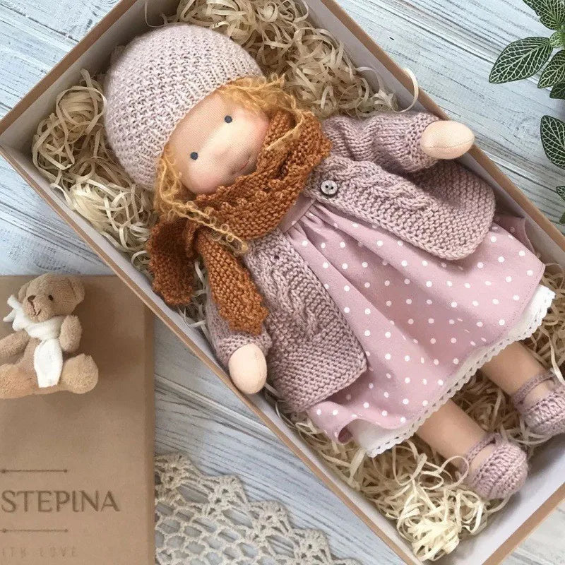 30cm New Waldorf Handmade Cotton Stuffed Plush Doll Kawaii Anime Collection Model Room Decoration Festival Gift Adults Toys