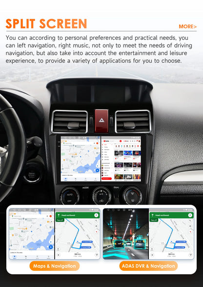 Hizpo Car Intelligent Systems For Subaru Forester WRX and STI XV Crosstrek Impreza 2015 2016 - 2018 Stereo GPS Navi 2din Carplay