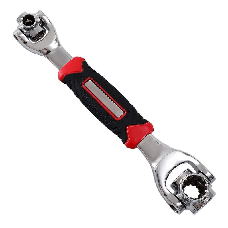 52 in 1 Tools Socket Works Universal Ratchet Spline Bolts Sleeve Rotation Hand Tools 360 Degree Multipurpose Tiger Wrench Tools
