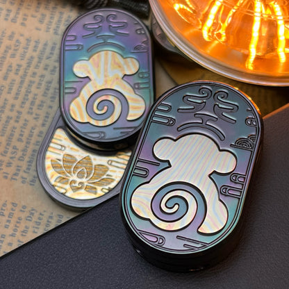 HalooPlayer Wukong Rhythm Slider Fidget Spinner EDC Fidget Toys Stress Reliever Anti Anxiety Hand Spinner for Adults Kids