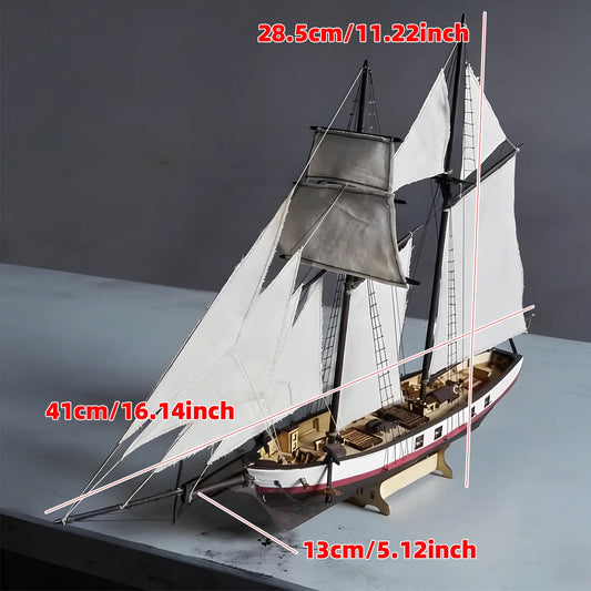 1/130 American Baltimore Schooner 2masted Schooner Harvey 1847 Line Classical Sailboat Ship Boat Galleon Wooden Scale Model Kit