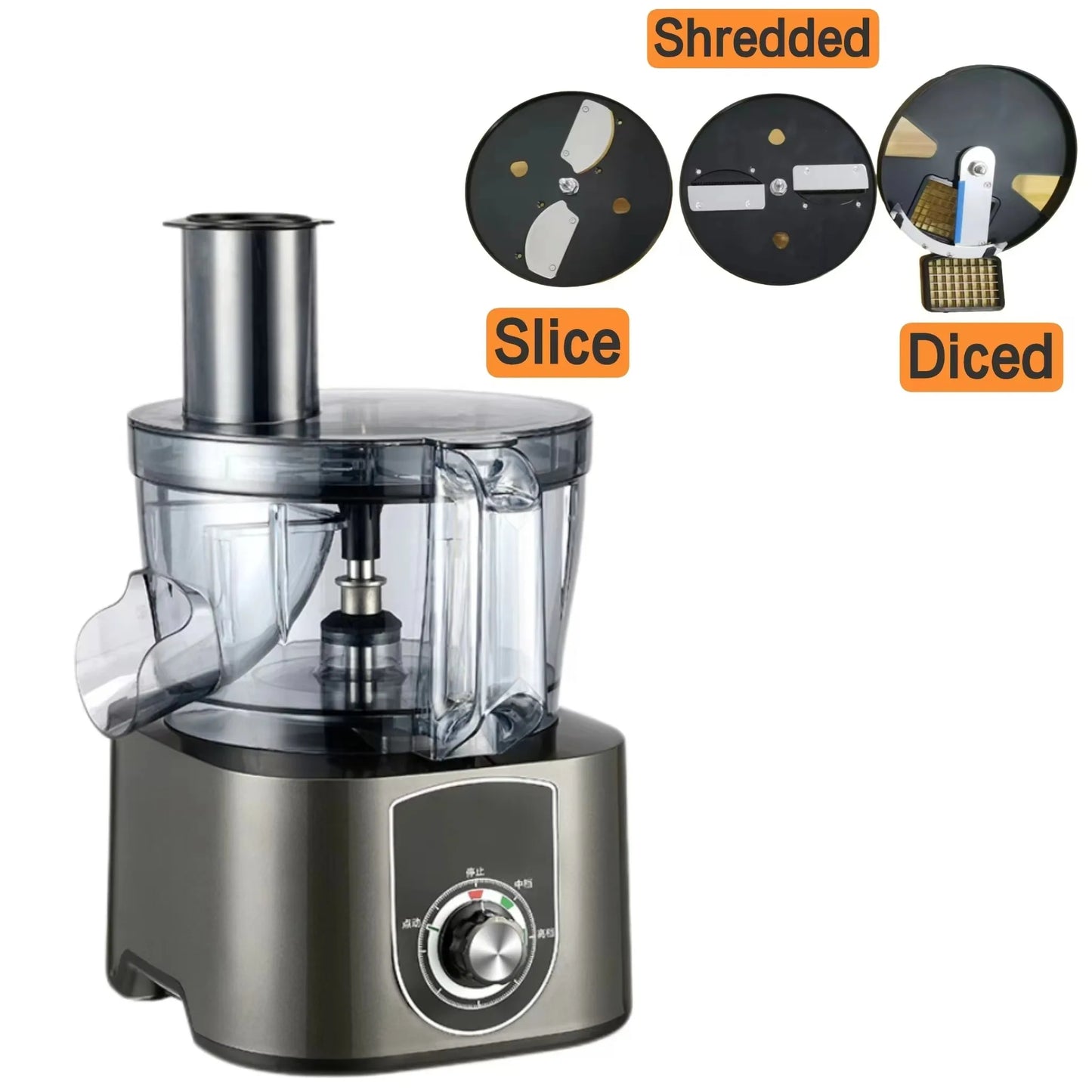 220V Slicing Dicing Shredding Three-in-one Dicing Machine Multi-functional Fruit Vegetable Commercial Vegetable Cutting Machine