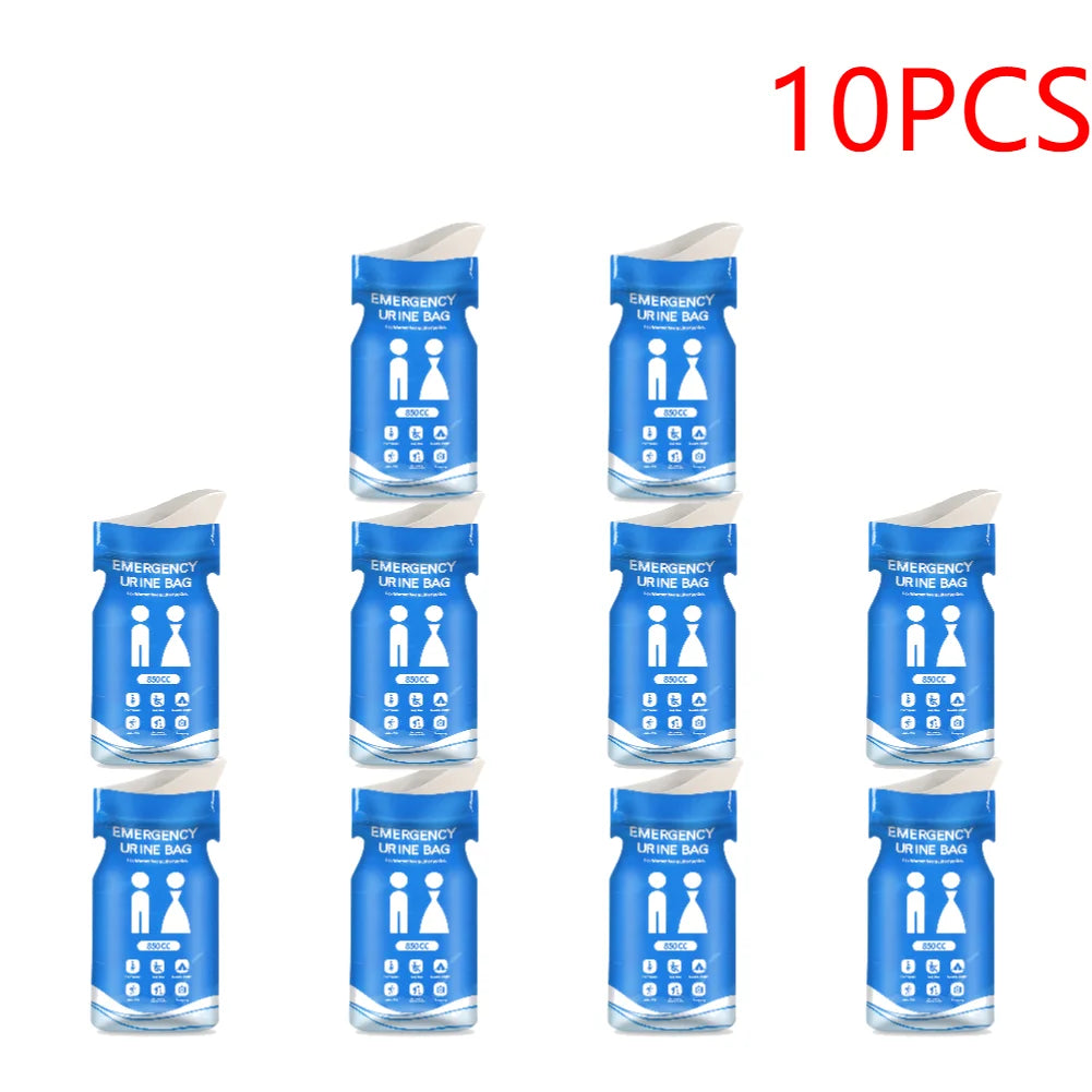 1-30PCS Outdoor Emergency Urine Bags 850ml Disposable Travel Mini Mobile Toilet Portable Urinal Bag for Female Baby Male Vomitin