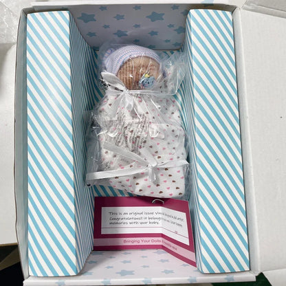 7" Micro Preemie Full Silicone Sweet Baby Doll   Lifelike Mini Reborn Doll Surprice Children Anti-Stress