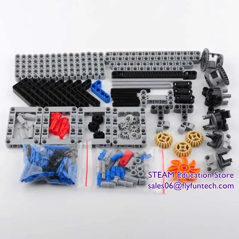 Four-wheel Drive Remote Control Car Motor Power 4WD RC Car Kit 32019 86652 Wheel Building Blocks Compatible with Legoeds RC Car