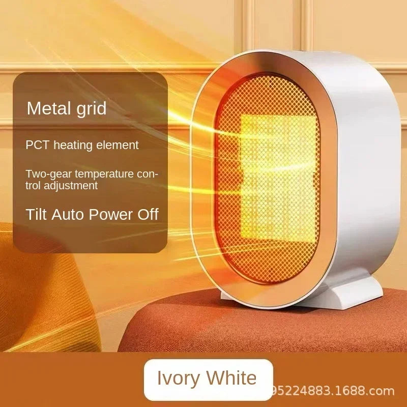 1200W Electric Heater Portable Desktop Fan Heater Heating Warm Air Blower Mini Radiator Home Office Warmer Machine for Winter