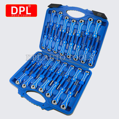 30 Pcs Terminal Pin Removal Tool Kit Electrical Connector Pin Extractor Tool Set Wire Terminal Release Tool for Automotive