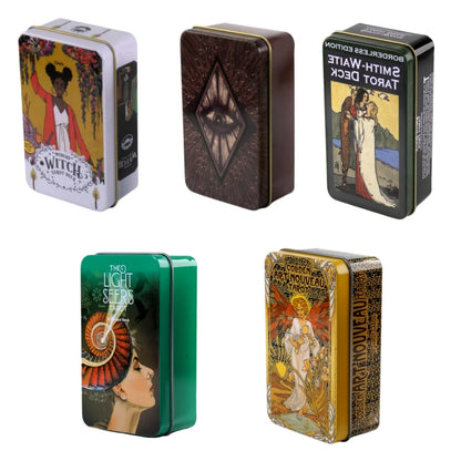 Beginner-Friendly Oracle Cards with Metal Tin Box, Self-Exploration & Party Game Cards, Perfect Gift for All Occasions