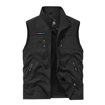 Men's Outdoor Sports Leisure Windproof Cold Proof Warm Vest for Autumn and Winter Comfortable Plush Warm and Fashionable Vest