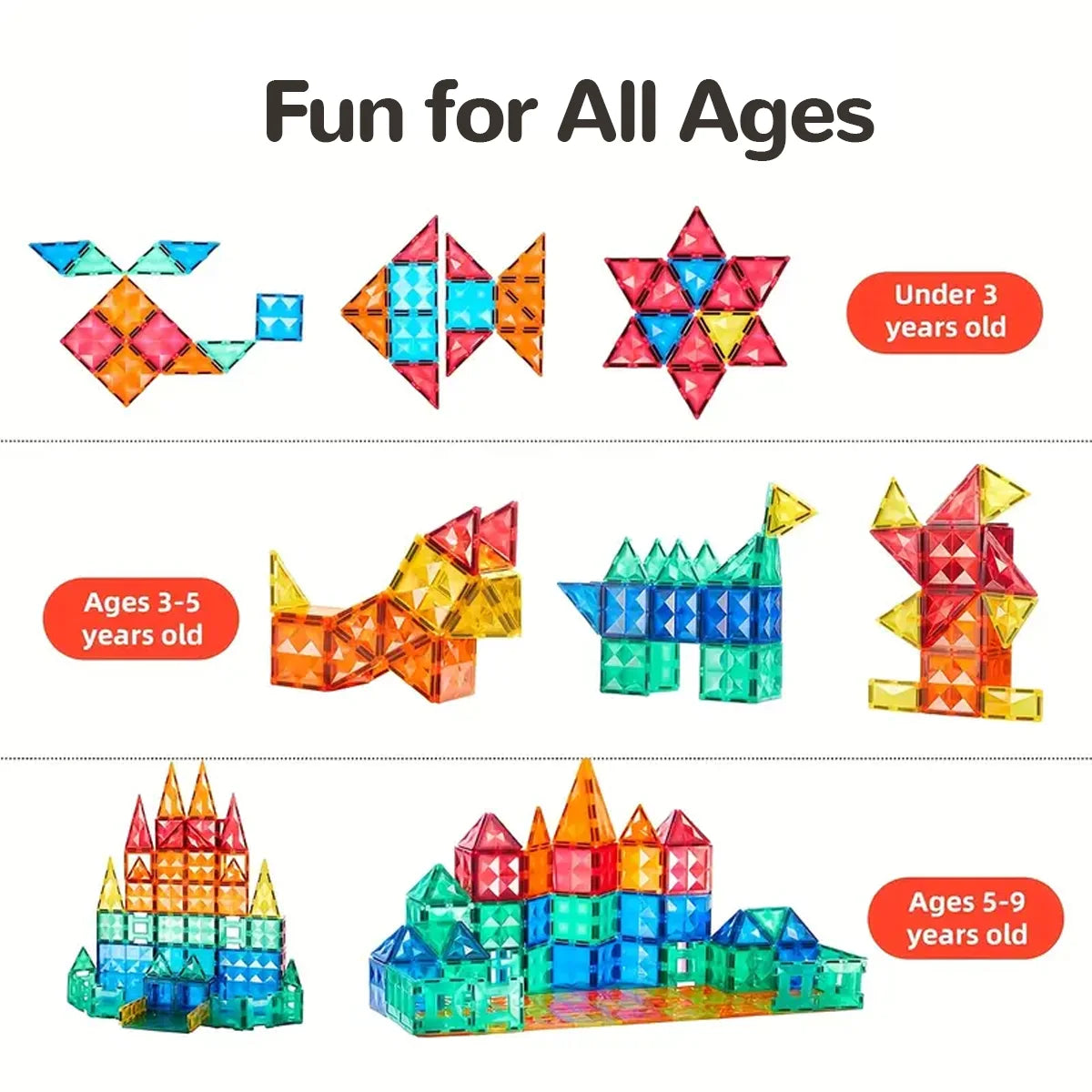 Magnetic Building Block Toys Magnetic Force Plate Small Size, Birthday Holiday Gifts, Back-To-School Gifts