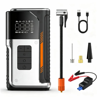 CEYYOR Car Jump Starter With 150PSI Air Pump For Auto Motorcycle, Portable 12V Car Battery Booster Starting Device Starter