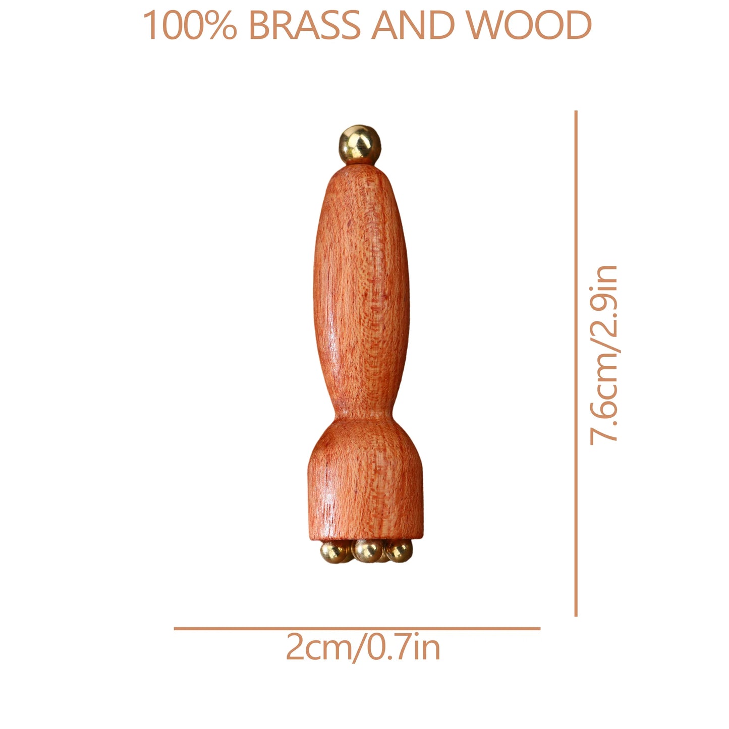 Radiant Skin Savior Lymphatic Detox Face Massager Fades Wrinkles Firms Jawline and Eyes Natural Copper Wood Beauty Tool