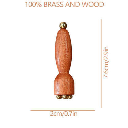 Radiant Skin Savior Lymphatic Detox Face Massager Fades Wrinkles Firms Jawline and Eyes Natural Copper Wood Beauty Tool