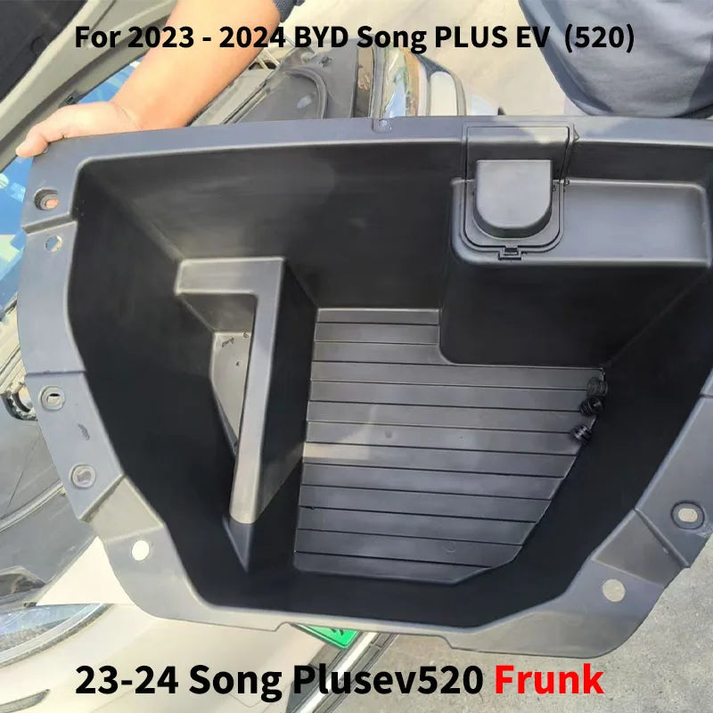 Front Trunk Storage Box For BYD Song Plus EV Seal U 2023-2025 Car Interior Storage Rear Trunk Storage Boxes Body Kit Accessories