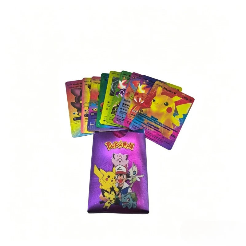 Baokemeng Hot Pokemon Board Game Card Gold Foil Card Silver Foil Black Foil Collection Card Cross Pokemon Cards
