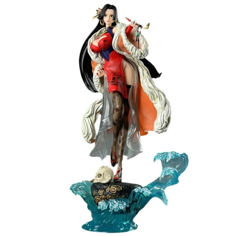 One Piece Boa Hancock Anime Figure Chinese Style Cheongsam Pvc Collectible Model Desktop Ornament Anime Collection Home Decor