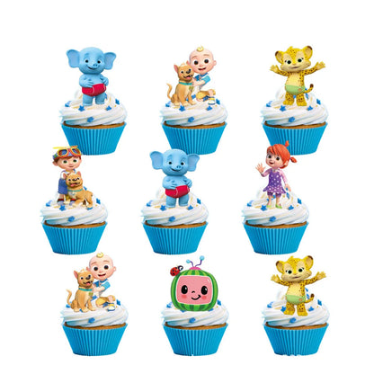 Cocomelon Birthday Party Decoration Tableware Set Birthday Cup Plate Napkin Tablecloth Cake Topper Balloon Party Favors Gifts