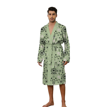 men's long robe 2025 Spring Sleepwear Bathrobe men printing a must-have for leisure and entertainment Autumn robe Funny pajamas