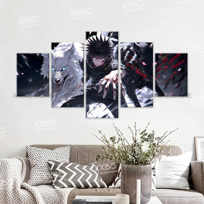 Anime Jujutsu Kaisen Character 5PCS Home Decor Canvas Paintings Pictures Wall Art Printed Poster No Frame Artwork Living Room