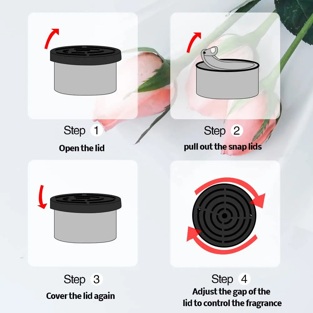 Car Air Freshener:Bubble gum  Scent | Organic Cans | Odor Eliminator Essential | Long-Lasting | Strong Fragrance | For Home Car
