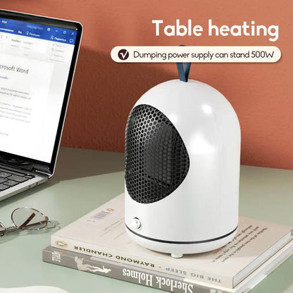 500W Desktop Heater Silent Electric Heater Suitable for Home Office and Small Portable Heater